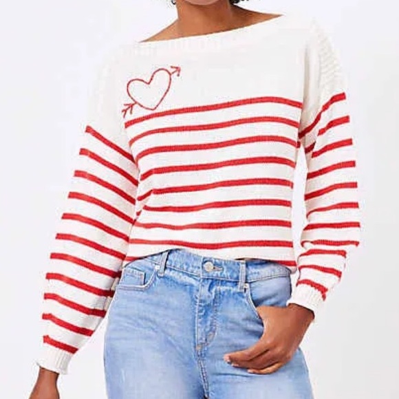 Loft Cupid Boatneck Sweater - Picture 1 of 10